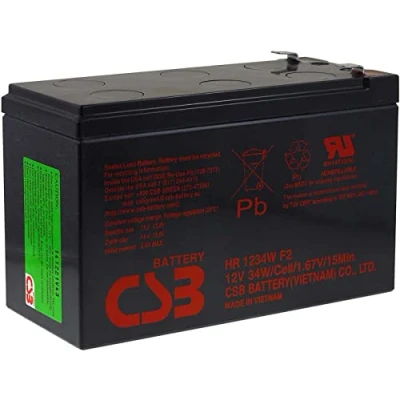 Abbildung von CSB Hochstrom Bleiakku HR1234WF2 12V 9Ah, 12V, Lead Acid
