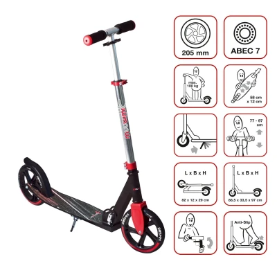 Abbildung von muuwmi Aluminium Scooter 205 mm rot