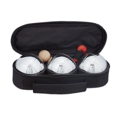 Abbildung von relaxdays Spiel, 3 Boule Kugeln im Set