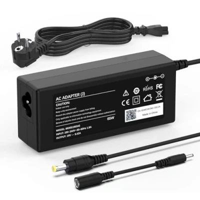 Abbildung von 65 W Notebook Ladegerät Acer Aspire 3 5 E15 E5 E3 E1 ES1 ES15 571 572 111 573 575 V3 V5 V15 A314 A5 15 ADP 45DW C PA 1650 86 19V 3,42A Adapter Stecker 5,5 x 1,7 mm