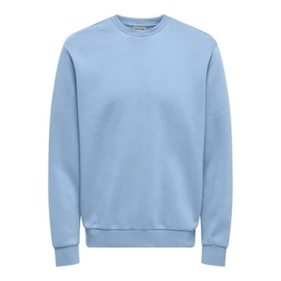 Abbildung von ONLY &amp; SONS Herren Onsceres Crew Neck Noos, Cerulean, XL