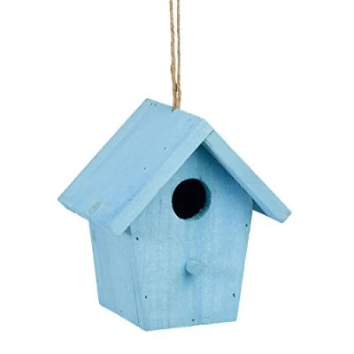 Abbildung von relaxdays Vogelhaus Deko Vogelhaus, Blau