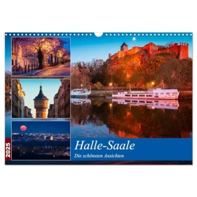 Abbildung von Halle Saale Die schönsten Ansichten (Wandkalender 2025 DIN A3 quer), CALVENDO Monatskalender