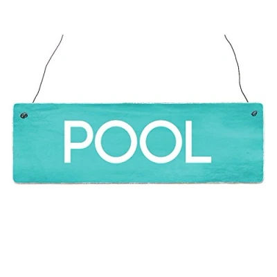 Abbildung von Interluxe Shabby Vintage Schild Türschild Pool Deko Wellness Freizeit Sport