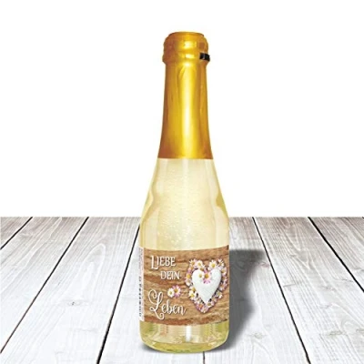 Abbildung von Piccolo Liebe Grüße Beerenperlwein 0,2 l Sekt halbtrocken prickelnd freischer Fruchtsecco Perlwein aus weißen Beeren (Piccolo: dein Leben )