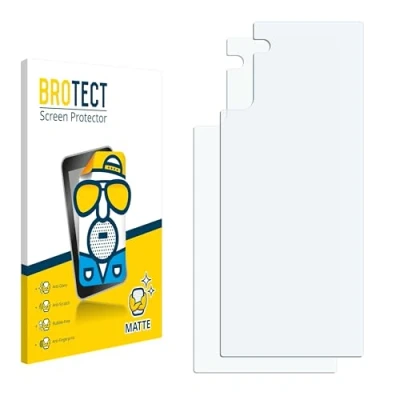 Abbildung von BROTECT Entspiegelungs Schutzfolie für Samsung Galaxy Note 10 (Rückseite) (2 Stück) Matte Displayschutz Folie, Anti Reflex, Fingerprint