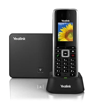 Abbildung von Yealink W52P Schnurloses VoIP Telefon, Ladegerät und Basisstation für die Verwendung mit Hosted Anbieter (Generalüberholt)