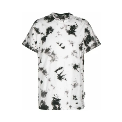 Abbildung von Urban Classics Black TIE DYE TEE Tshirt print, Herren, Größe: Small, White/black