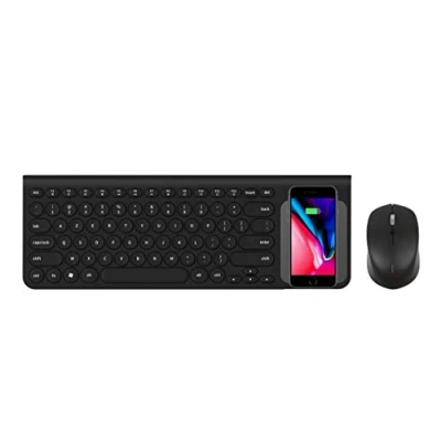 Abbildung von BLUETECH MP310 133 Pack de Clavier sans Fil Avec Chargeur Induction et Souris Noir