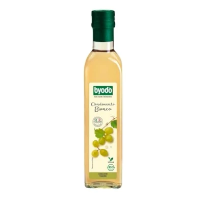 Abbildung von Byodo Bio Condimento Bianco, 250ml Flaschen, 2er Pack (2x 500ml) Italienischer Weißweinessig, &amp; Vegan, Ideal für Salate und Marinaden