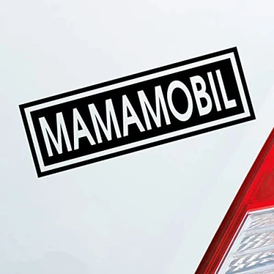 Abbildung von Hellweg Druckerei Mamamobil Mama Papa Oma Opa Enkel Familie Liebe Auto Aufkleber Sticker Heckscheibenaufkleber