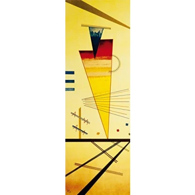 Abbildung von 1art1 Wassily Kandinsky Poster Fröhliche Struktur, 1926 Bilder Leinwand Bild Auf Keilrahmen XXL Wandbild Kunstdruck Als Leinwandbild 150x50 cm