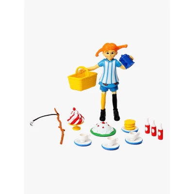 Abbildung von Pippi Langstrumpf Figur mit Accessoires