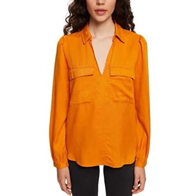 Abbildung von ESPRIT Damen 082CC1F313 Bluse, 710/HONEY Yellow, XXS