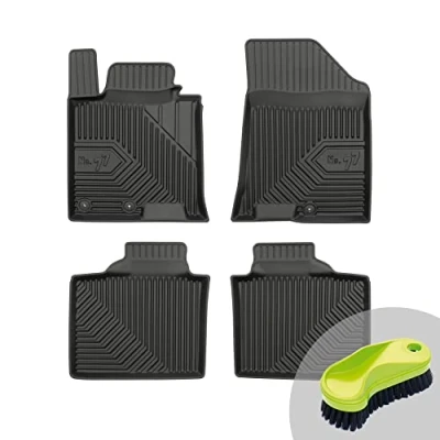 Abbildung von FROGUM No.77 Gummimatten Ganzjahresset von Auto Fußmatten Autofussmatten für Hyundai i40 2014 2019 Langlebiges TPE Material