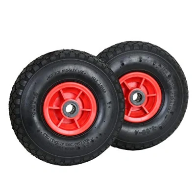 Abbildung von Frosal Rad Bollerwagen Ersatzrad Reifen Sackkarre Ersatzreifen Sackkarrenrad Luftreifen Rollenlager Kugellager Nabe 20mm/60mm (2 Stück)