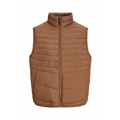 Abbildung von Jack &amp; Jones Jjestate Packable Collar NOOS Weste, Herren, Größe: Medium, Mocha bisque
