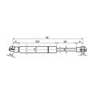 Abbildung von MAPCO 20958 Motorhaubendämpfer 280 VOLKSWAGEN: Lupo / 3L, SEAT: Arosa