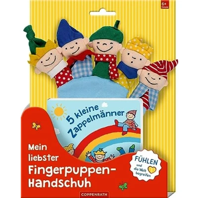 Abbildung von 5 kleine Zappelmänner: Mein liebster Fingerpuppen Handschuh (Fühlen und die Welt begreifen)