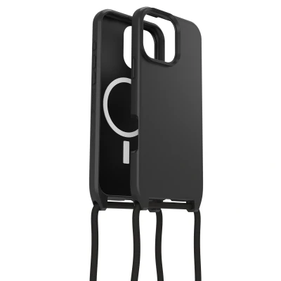 Abbildung von Apple iPhone 16 Pro Max Hülle MagSafe Kunststoff OtterBox Hard Case/Hülle mit Band Handyhülle Schwarz Shockproof/Stoßfest