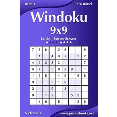 Abbildung von Windoku 9x9 Leicht bis Extrem Schwer Band 1 276 Rätsel