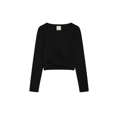 Abbildung von Champion Emotional Dance Crewneck LONG Sleeve Langarmshirt, Damen, Größe: Medium, Black