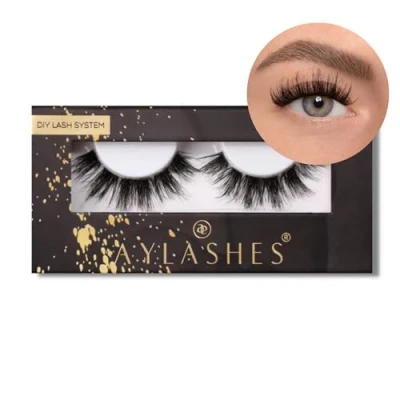 Abbildung von Aylashes SINGLE Box Lite, künstliche Wimpern natürlich, fake lashes, THE BUTTERFLY (10 16mm)