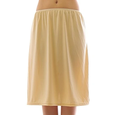 Abbildung von YESET Unterrock Maxi Gummibund Falten Rock Skirt Maxirock Beige L/XL