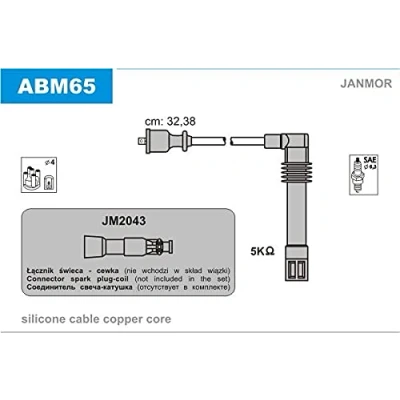 Abbildung von JANMOR ABM65 Zündkabelsatz AUDI: A4 B5 Limousine, Avant, A6 C4 VOLKSWAGEN: Passat Variant, Limousine