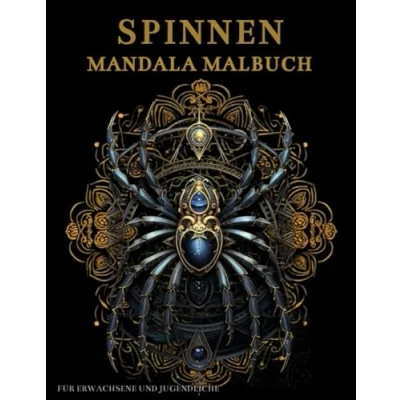 Abbildung von Spinnen Malbuch Für Erwachsene und Jugendliche: mit Blumen: Anti Stress Geschenke Stressabbau Entspannung