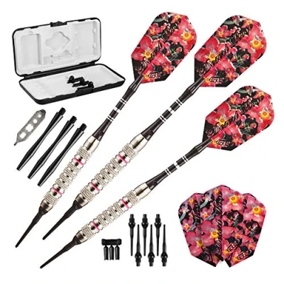 Abbildung von Viper Desert Rose Soft Tip Darts mit Aufbewahrungs /Reisetasche, 16 Gramm