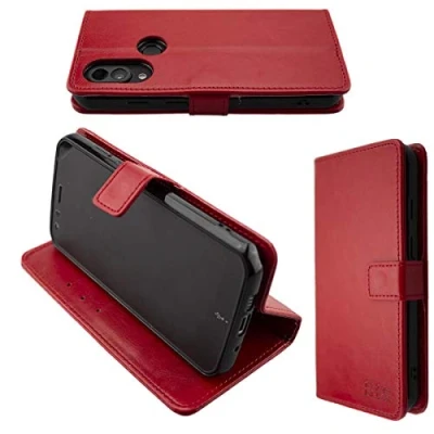 Abbildung von caseroxx Handy Hülle Tasche kompatibel mit Cat S62 / Pro Bookstyle Case Wallet in rot