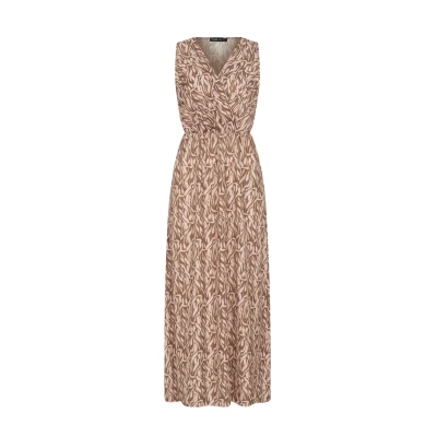 Abbildung von Cloud 5ive Wickeloptik Maxikleid, Damen, Größe: XS, Brown