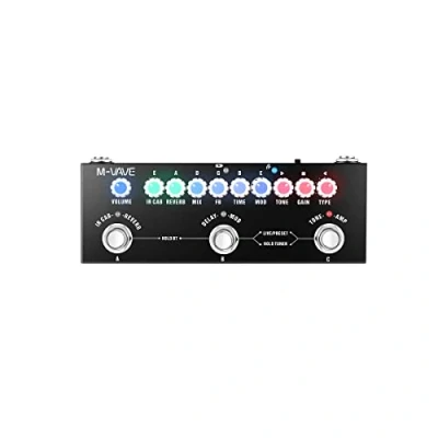 Abbildung von M Vave Cube Baby Guitar Multieffect, 8 IR Verstärker Emulationen und 4 Effekte (Chorus, Phaser, Delay Reverb), Eingebauter digitaler Tuner