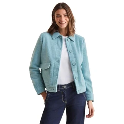 Abbildung von CECIL Damen B202028 Jacke in Woll Optik, Strong Mint, L