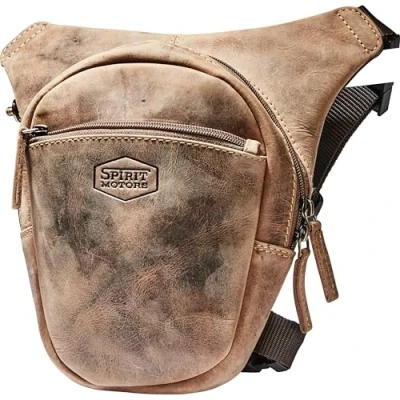 Abbildung von Spirit Motors Vintage Biker Legbag braun
