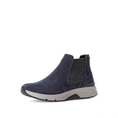 Abbildung von Gabor Rollingsoft Chelseaboots, Stiefelette, Schlupfschuh, High Top Sneaker mit Logo an der Ferse