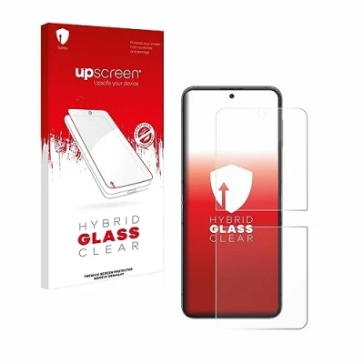 Abbildung von upscreen Schutzglas für Samsung Galaxy Z Flip 5 Schutzfolie, Glas Folie [Klar, 9H Panzerschutz, Anti Fingerprint]