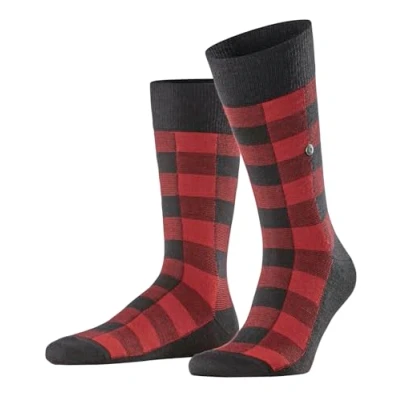 Abbildung von Burlington Checked Kniestrümpfe black, Herren, Größe: 40 46, Black