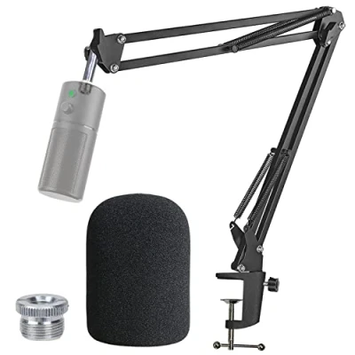 Abbildung von Razer Seiren X Mikrofonarm mit Popschutz Gelenkarm Windschutz kompatibel USB Mikrofon Mikrofonständer von YOUSHARES