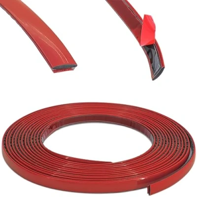 Abbildung von RECAMBO Zierleiste Rot Vielseitig, Flexibel &amp; Selbstklebend 25mm x 5m