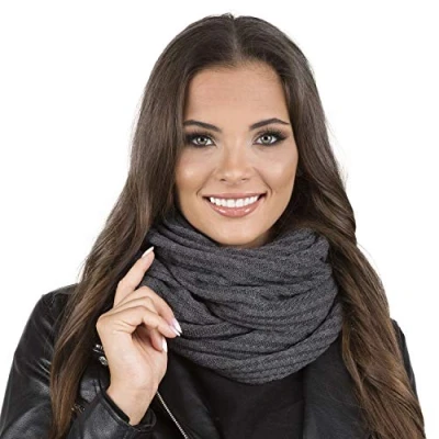 Abbildung von Vivisence Schlauchschal, Damen, Größe: One Size, Dark grey