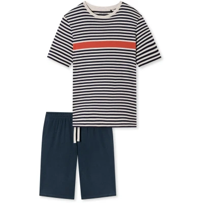 Abbildung von Schiesser Rundhals Casual Nachtwäsche Set, Herren, Größe: 50, Grapefruit