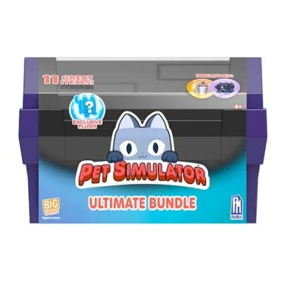 Abbildung von Pet Simulator Tech Treasure Chest Ultimate Bundle (30,5 cm Truhe mit 11 Gegenständen, Serie 2) [Enthält DLC]