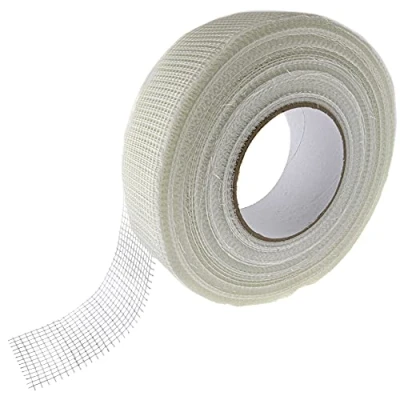 Abbildung von SeKi Gitterband 48mm x 90 Meter selbstklebend, Glasfaser Gewebeband; Fugenband für Risse und Löcher; Armierungsgewebe, Bewehrungsband Trockenbau Fugen, Weiß