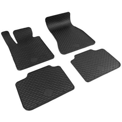 Abbildung von WALSER DirtGuard Gummi Fussmatten Auto kompatibel mit BMW 6 Gran Turismo (G32) 06/2017 Heute, 100% passgenaue Fußmatten, robuste Universal Fußmatte Auto, Gummimatten