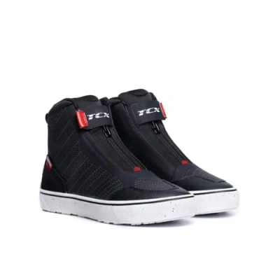 Abbildung von TCX Ikasu 2 Wp Wmn, Wasserdichte Urban Motorradschuhe, für Frauen, Schwarz/Dunkelrot, 37