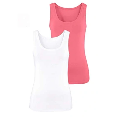 Abbildung von Vivance Tanktop (2er Pack) aus elastischer Baumwoll Qualität, Strandtop