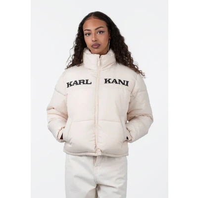 Abbildung von Karl Kani Retro Essential Puffer Winterjacke, Damen, Größe: Large, Cream