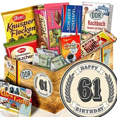 Abbildung von Geschenk zum 61. / Schokoladenbox DDR 61 Geburtstag Geschenke Ideen